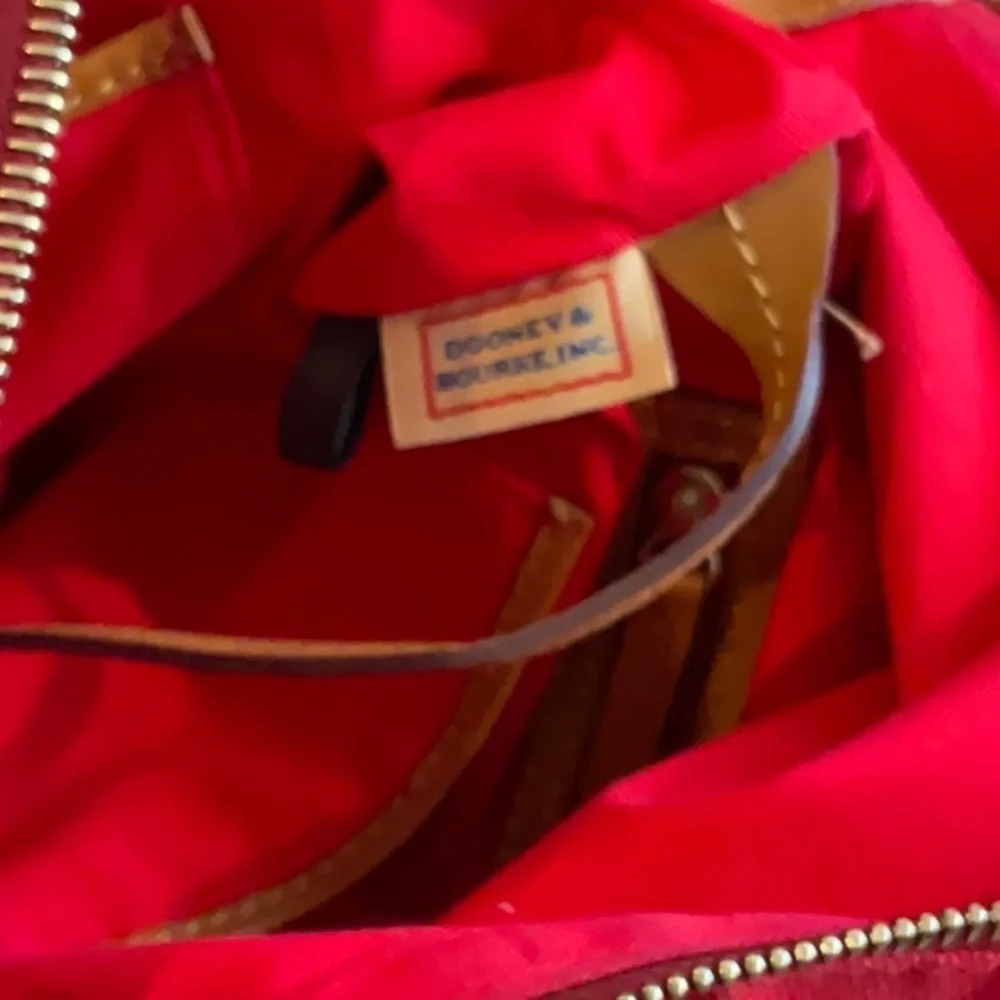 Dooney and Bourke canvas hobo red